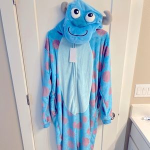 Adult Monsters Inc Sully Onesie Costume